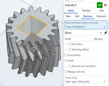 Creating the Planet and Sun Gears