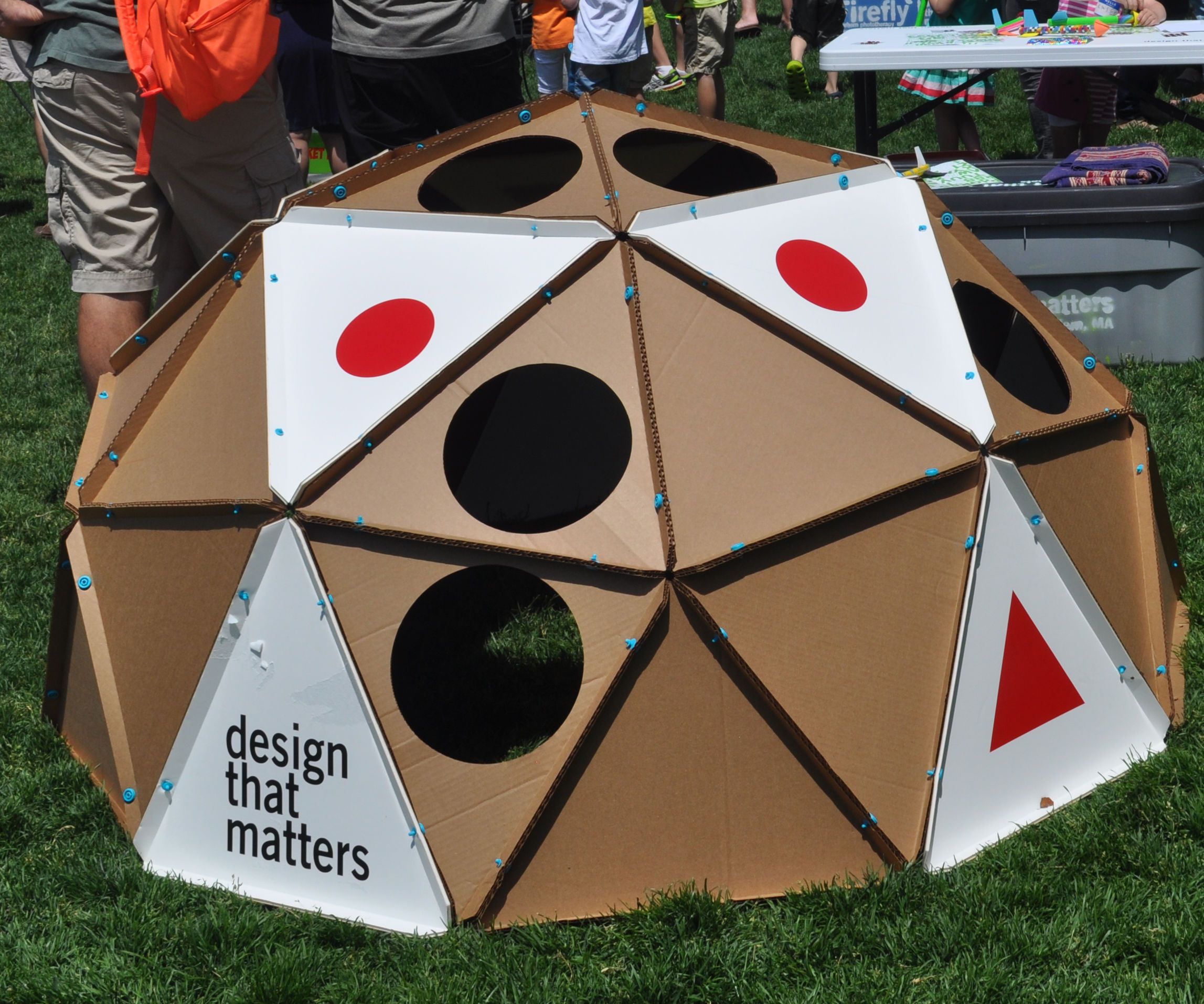 Geodesic Dome From Laser-Cut Cardboard