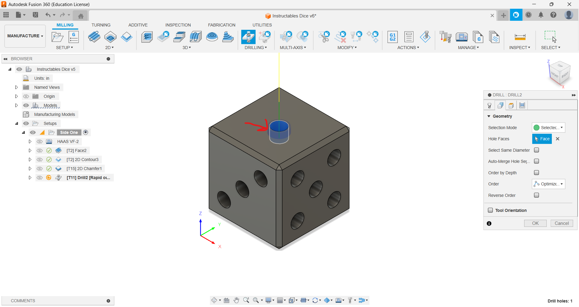 CAM Basics - Machine a Dice! : 10 Steps - Instructables