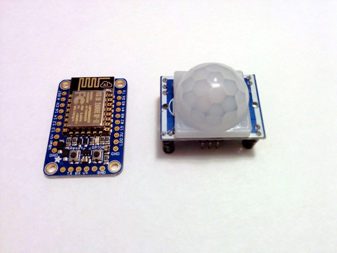 Basic Security With ESP8266 Circuit Diagram