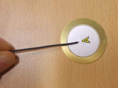 Wires Connected to the Piezoelectric.