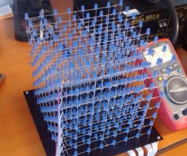8x8x8 I2c LED Cube