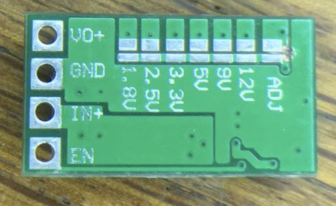 Set the DC-DC Converter for 5 Volts