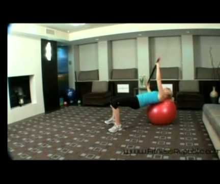 Chest Press and Core Rotation Exercise