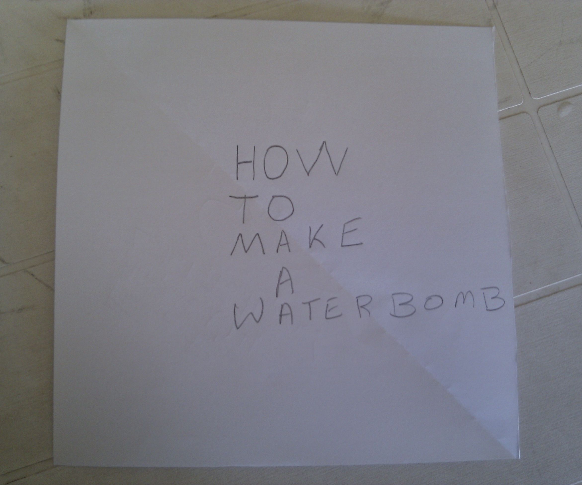 Easy and Awesome Paper Water Bomb or Balloon