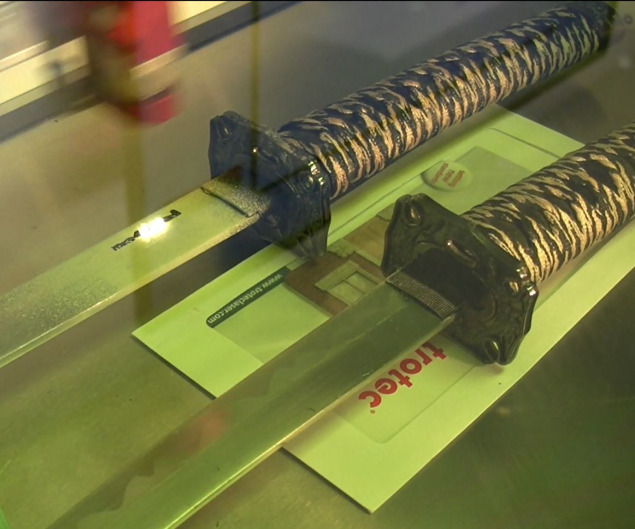 Laser Marking Samurai Swords