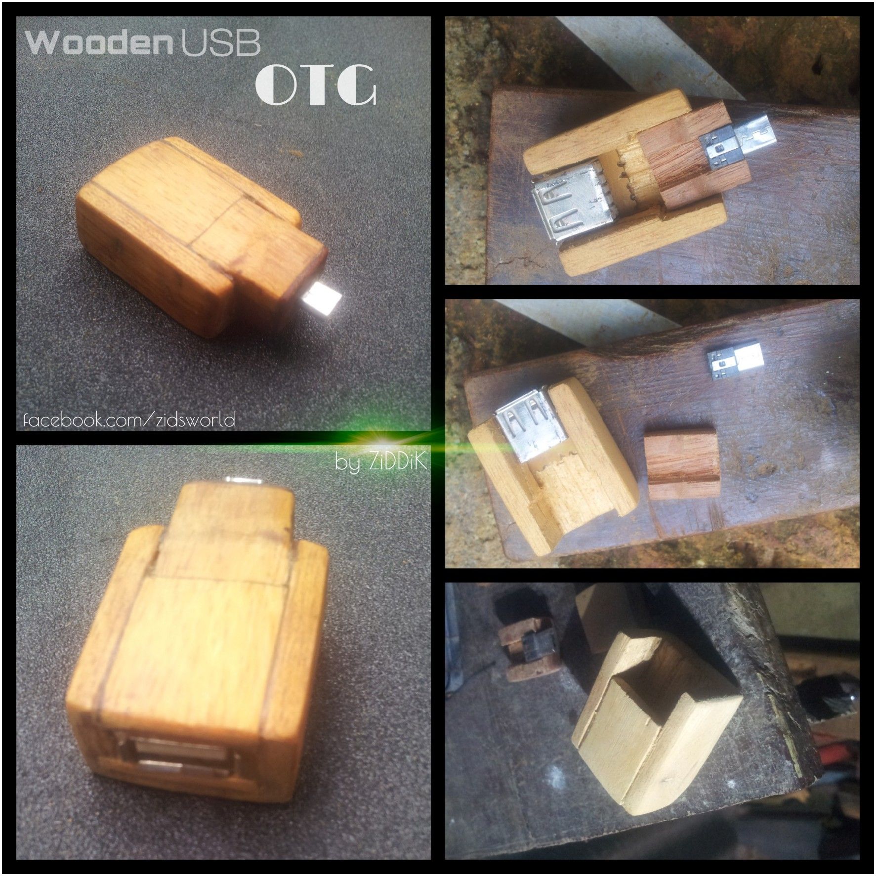 Wooden USB OTG
