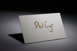 Embossed Foil Name Cards