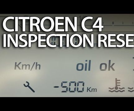 How to Reset Service Reminder in Citroen C4