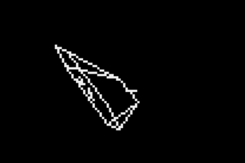 Atari 8 Bit 3d Wire Frame Graphics