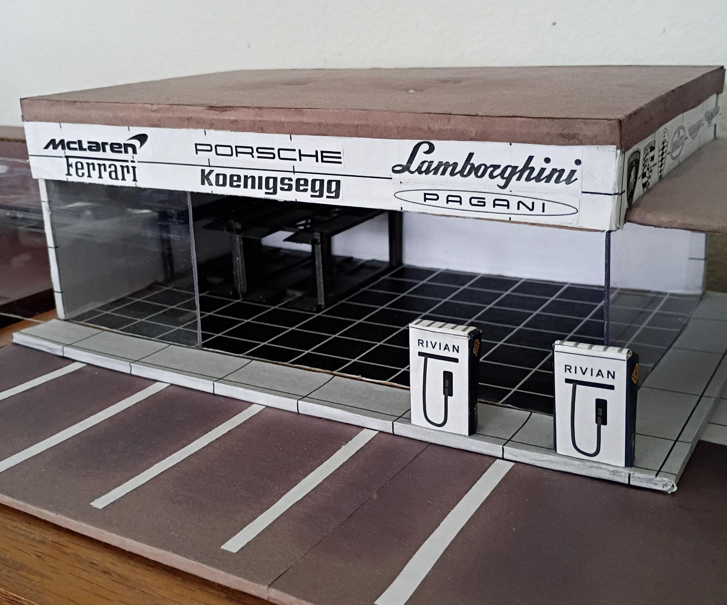 Making a Exotic Car Dealership Out of Cardboard