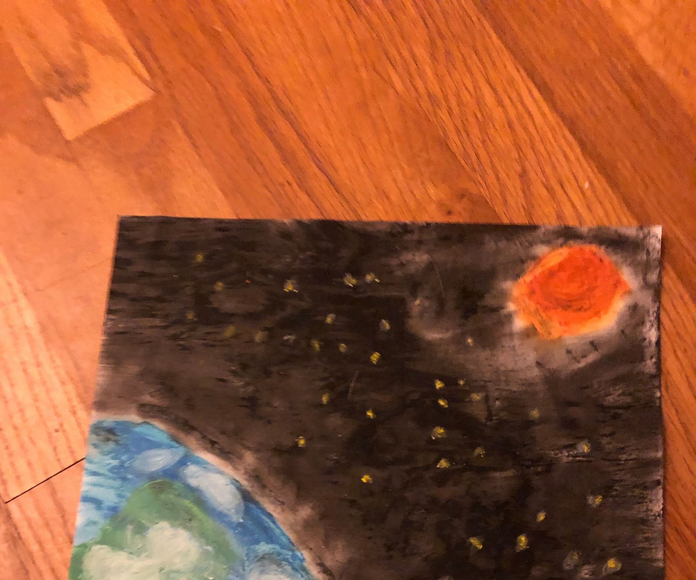 How to Draw a Picture of Earth From Space in Oil Pastel