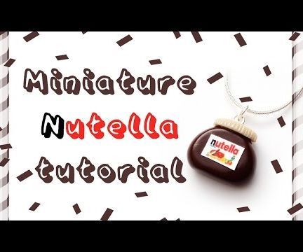 DIY Mini Nutella Polymer Clay Jar