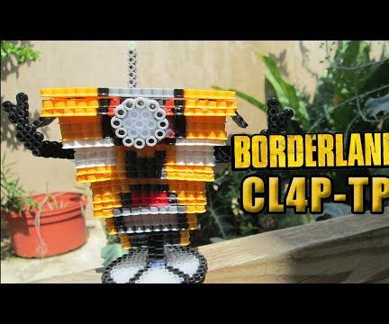 DIY: 3D ClapTrap From Borderlands With LED Candle | Bead Sprites (Perler/Hama Beads) 