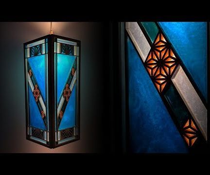 Epoxy Kumiko Pendant Light
