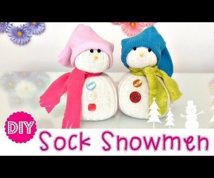 DIY Sock Snowmen - NO SEW! EASY &amp; CUTE! - Instructables