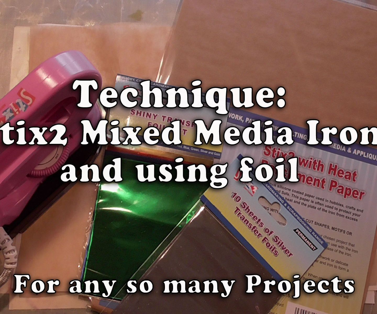 How to Use Mixed Media Iron for Foil & Applique