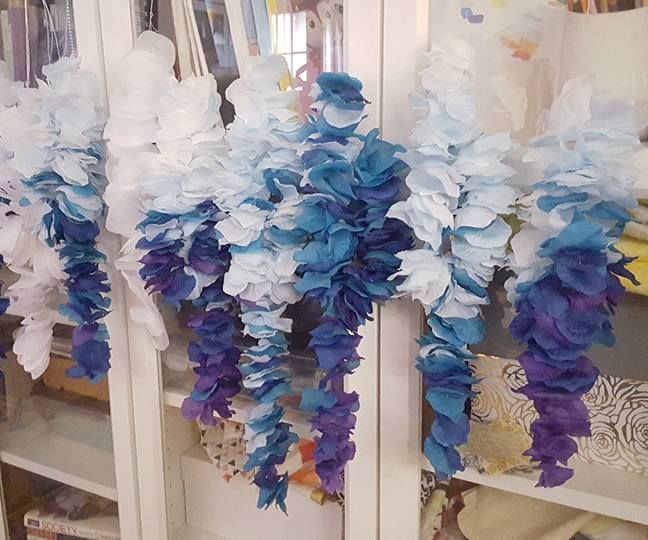 Silk Petal Wisteria/Lilac, Ombre Flower