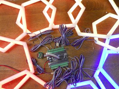 PEX Pipe Hexagons With RGB LED Strip : 6 Steps - Instructables