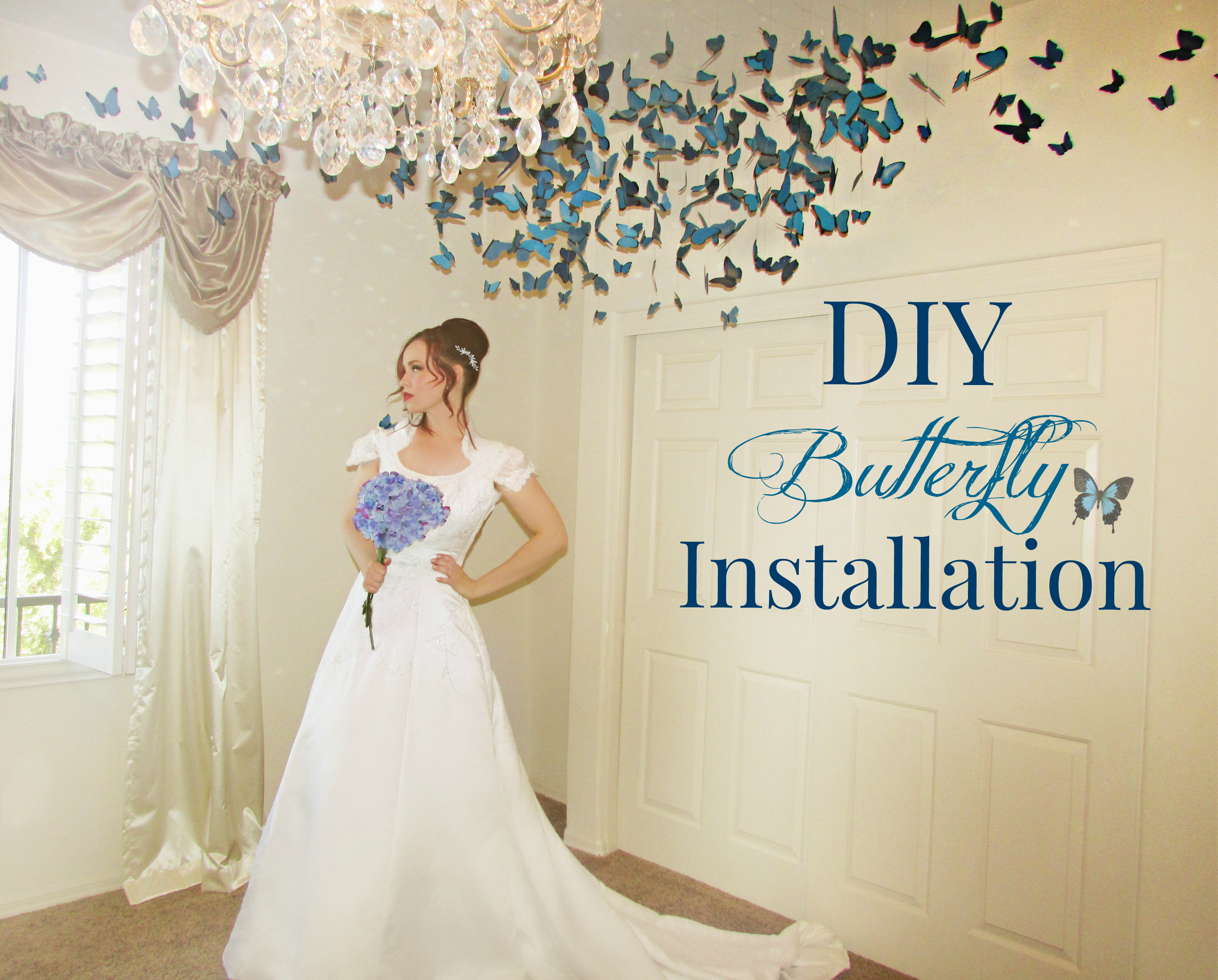 DIY Butterfly Installation  (Wedding Decor)