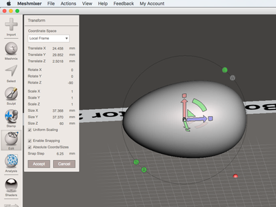 Manipulate 3D Egg File
