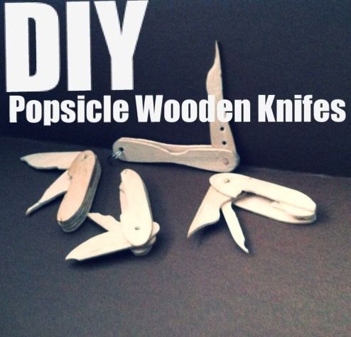 DIY Popsicle Swiss Army Knife