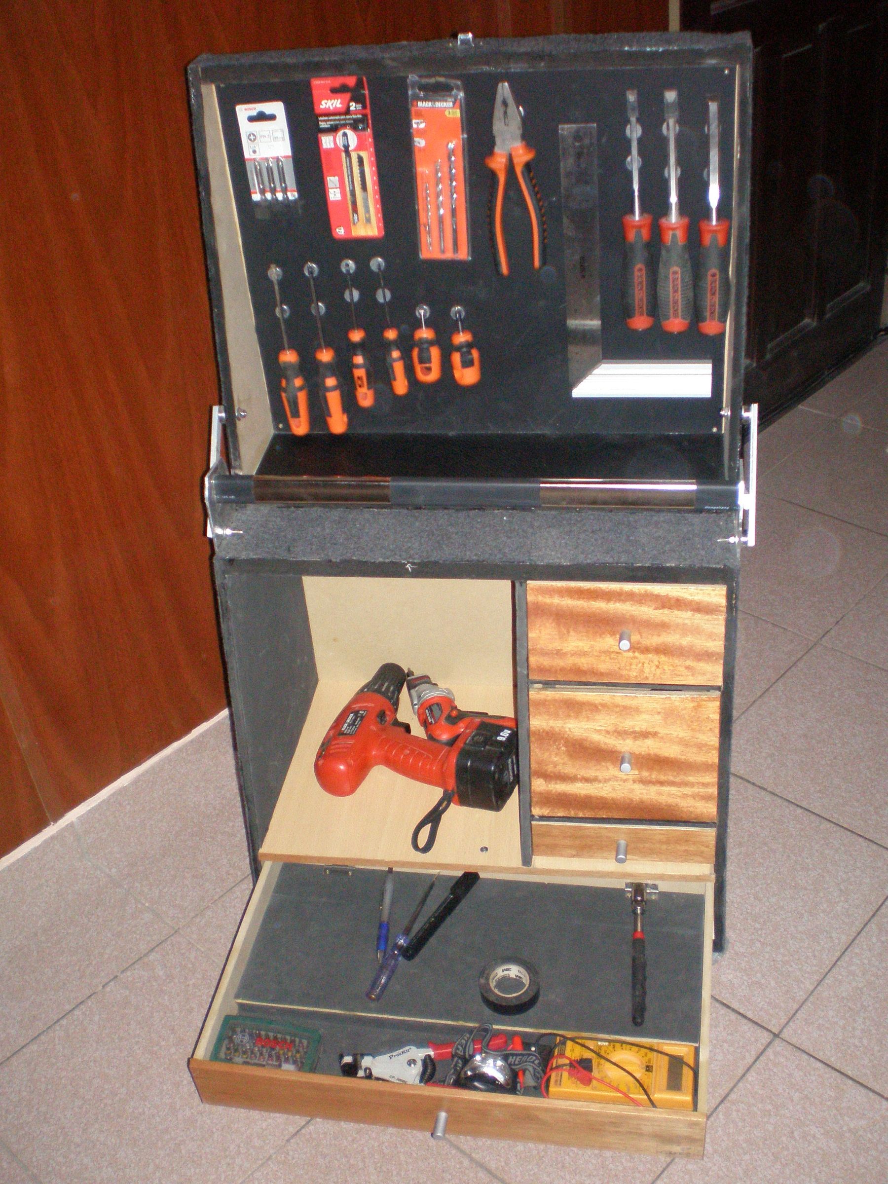 Toolbox With Magnetic Panel