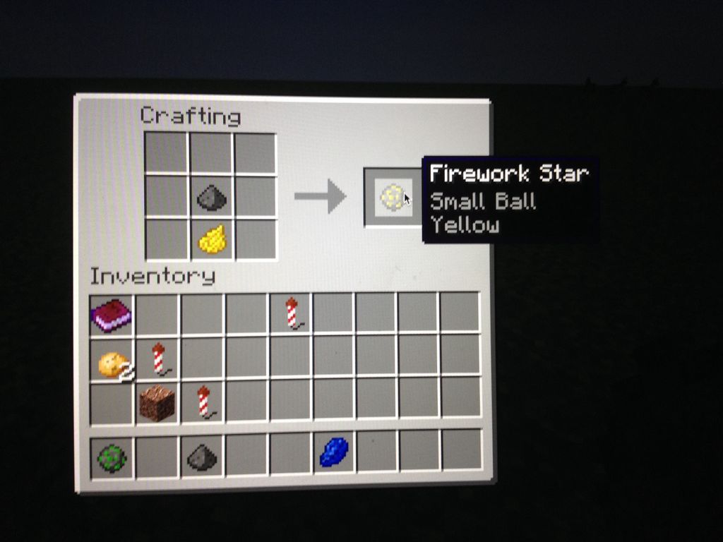 Minecraft Firework Pattern Chart How To Make Fireworks In Minecraft Color