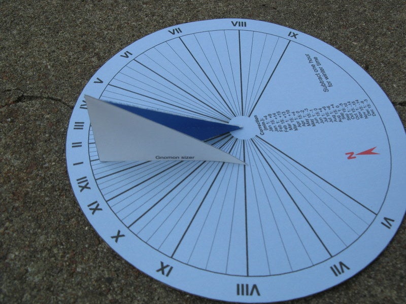 15-minute Paper-craft Sundial : 7 Steps (with Pictures) - Instructables 15-minute-paper-craft-sundial-7-steps-with-pictures-instructables