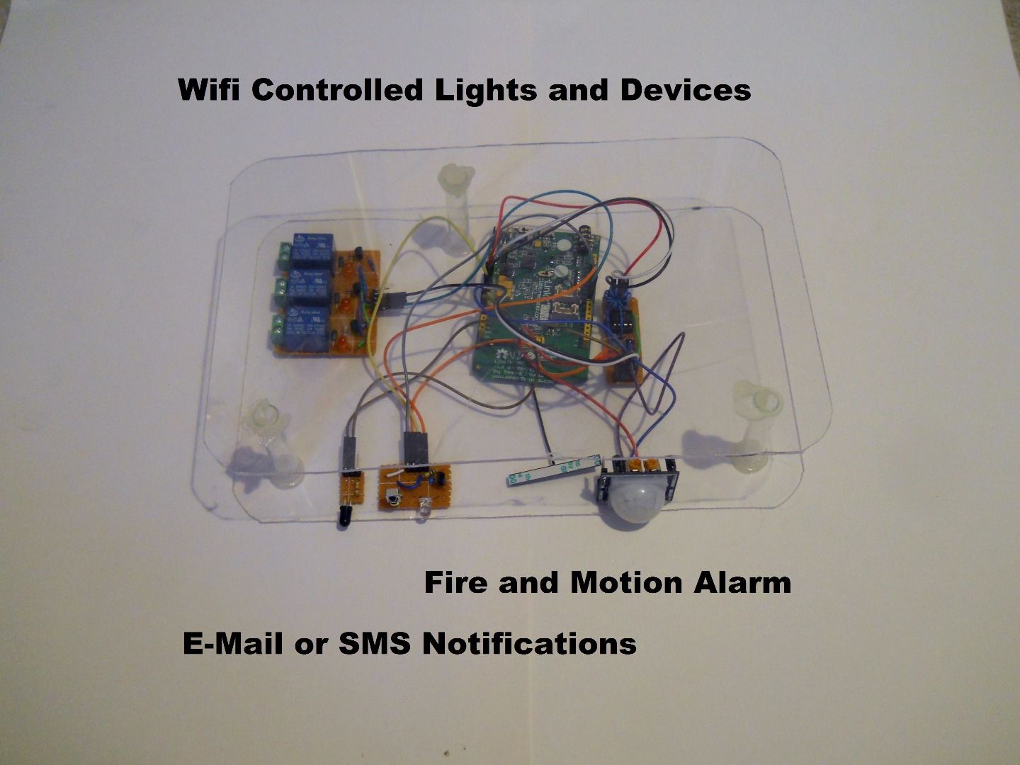 Phone Controlled Home Automation Via Wifi