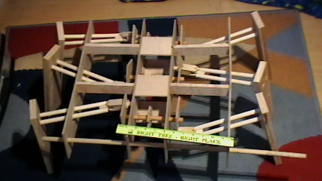 wooden robotic hexapod