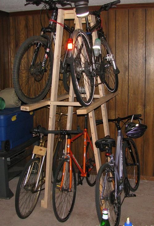 $25 Rack stores five bicycles!