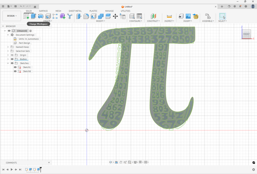 Pi Day Decoration - Intro to AutoCAD and 3D Printing : 7 Steps (with ...