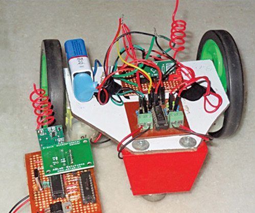 Wireless Gesture Controlled Robot Using Micro-controller ATmega328