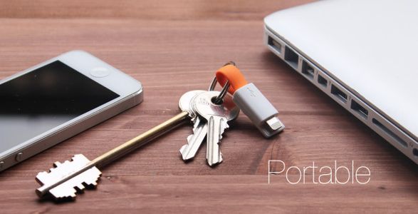 Keyring Charging Cable (1 Minute, No Cost [except the Cable])