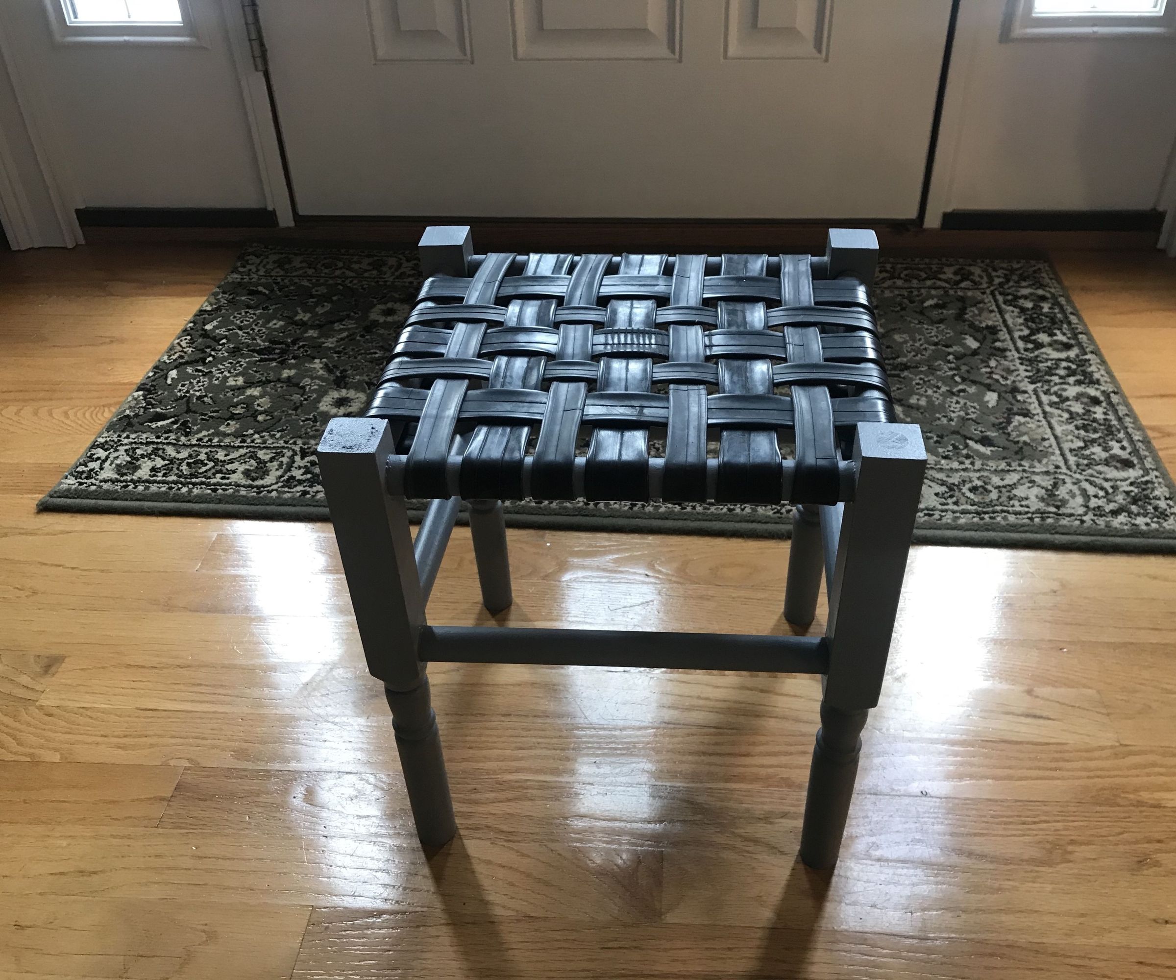 Jack's How to Build a Stool Using Recycled Bicycle Tubes and Other Basement Treasures