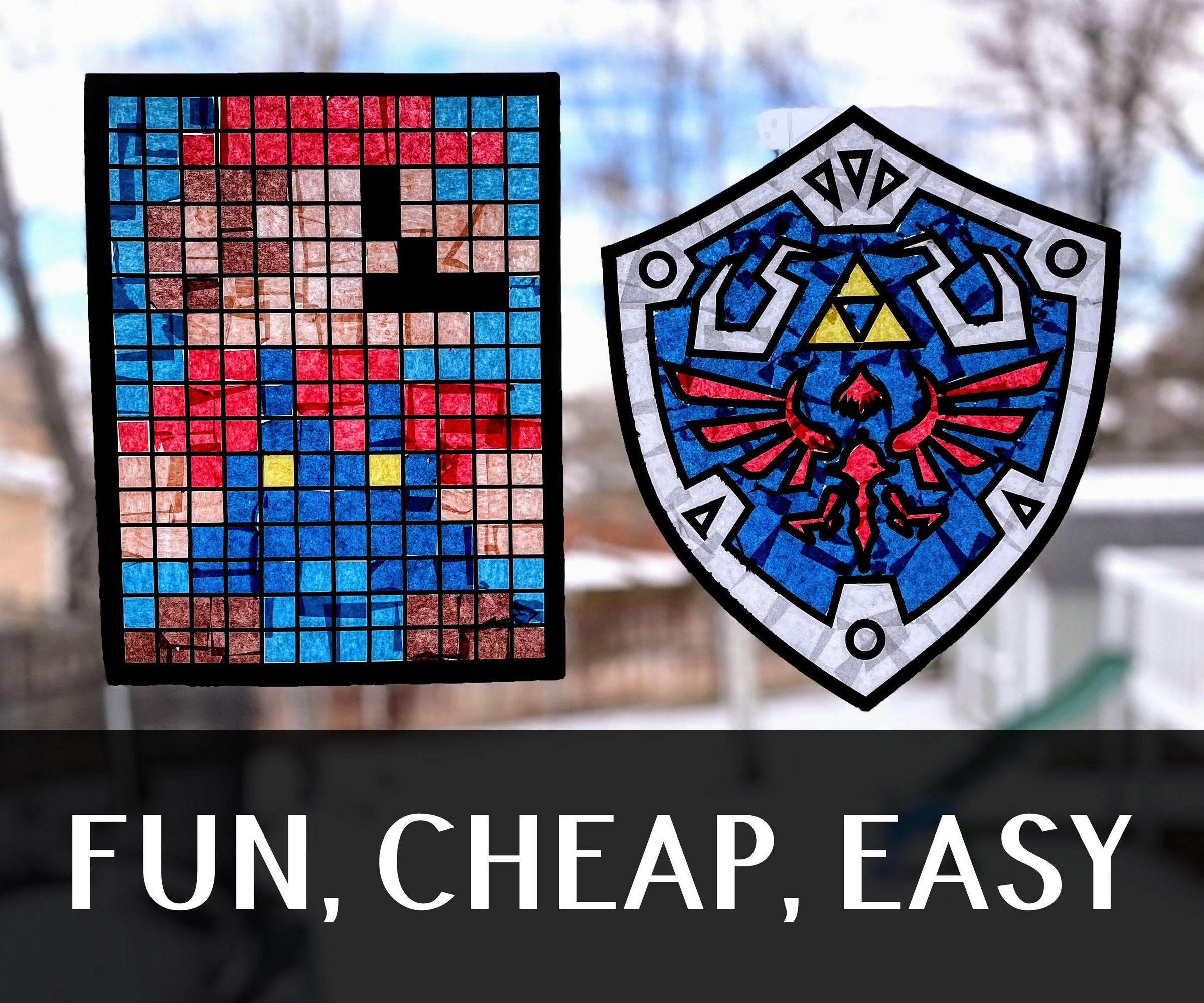 How To Make Faux Stained Glass From Tissue Paper (Any Age) 6 Steps