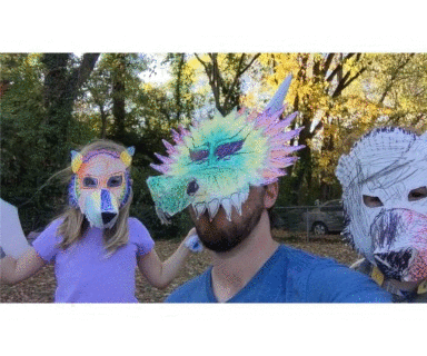 Paper-Plate Creature Masks