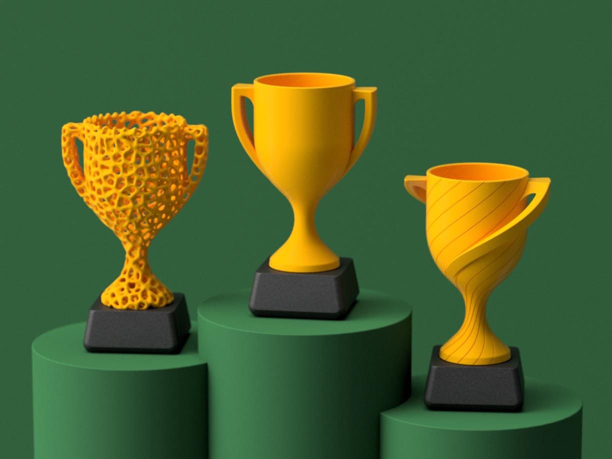 Trophy Cup Collection - Fully 3D Printable