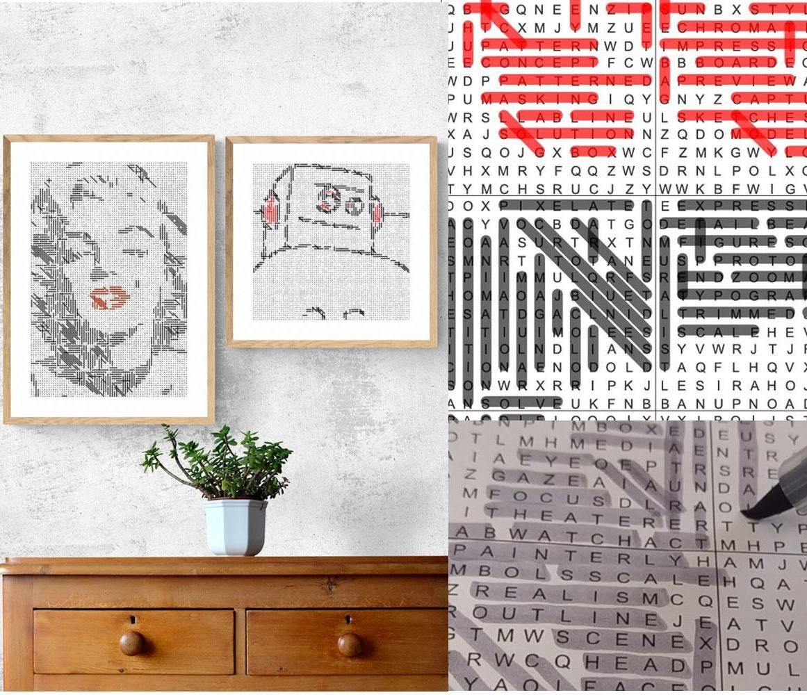 Reveal Hidden Art With Words – Make Your Own Lexapics Puzzle!