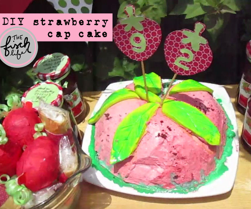 Strawberry Cap Cake