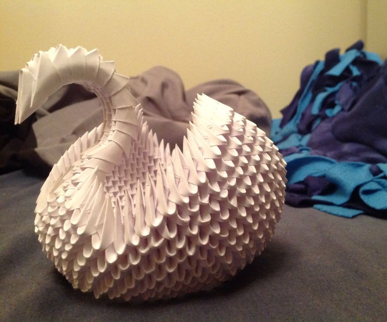 3D Modular Origami Swan 