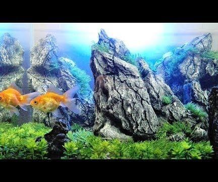 How to Make Artificial Rock Aquarium |Sunset Diorama Aquarium | Aquascape Aquarium