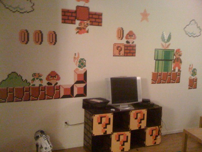 Make Your Own Mario Entertainment Stand!