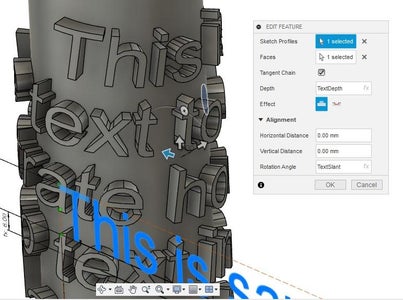 Emboss the Text