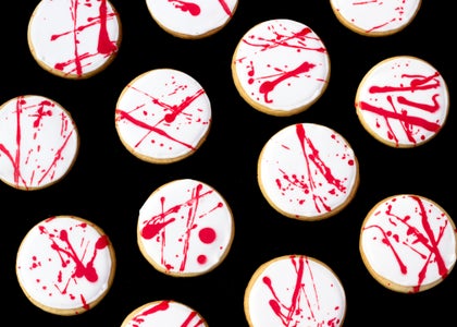 How to Make Blood Spatter Cookies