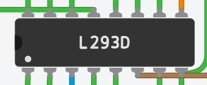 Connections of Above Used L293D