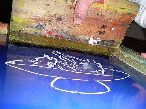 Silkscreen Print with Vinyl