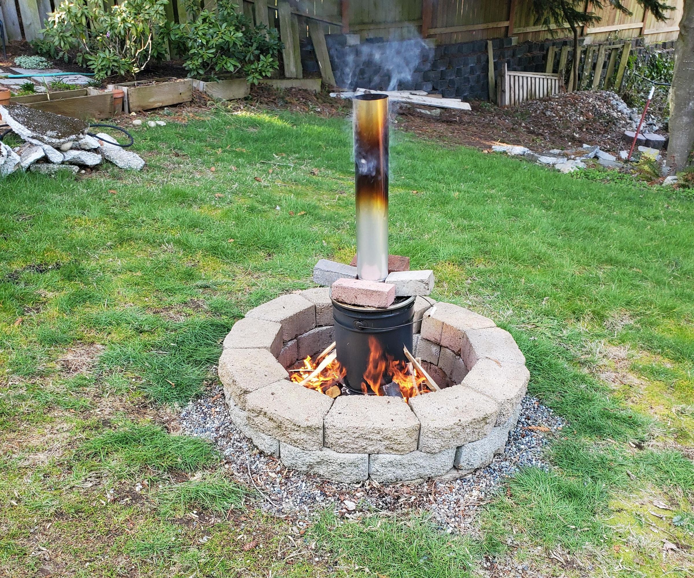 Alder Charcoal Chunks - Using a Retort