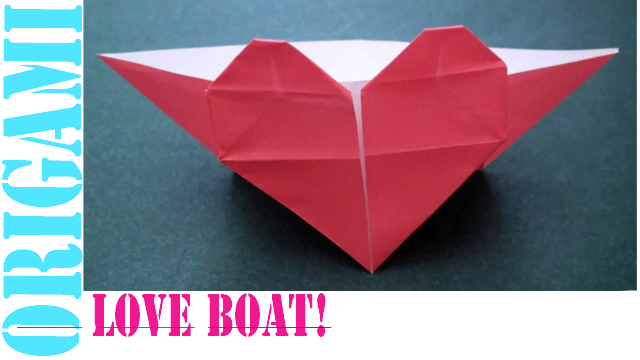 How to Make an Origami Valentine's Day Love Boat!